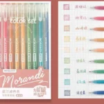 Morandi Color Gel Pen 9 pcs Multicolor set B