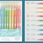 Morandi Color Gel Pen 9 pcs Multicolor set D